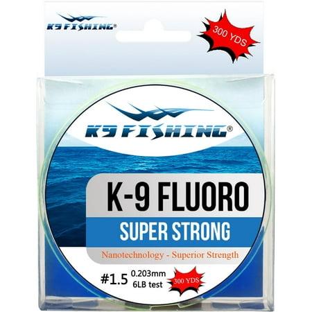 K9 300-8LB-CL Clear Fluoro Line 300 Yard Spool 8 Lb Test